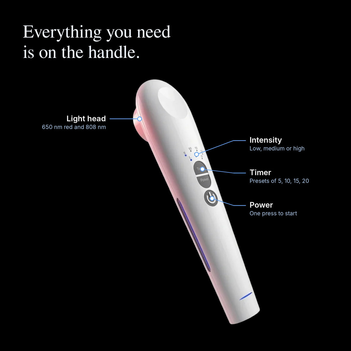 PhysioSpine™ Handheld Red & Near-Infrared Light Wand